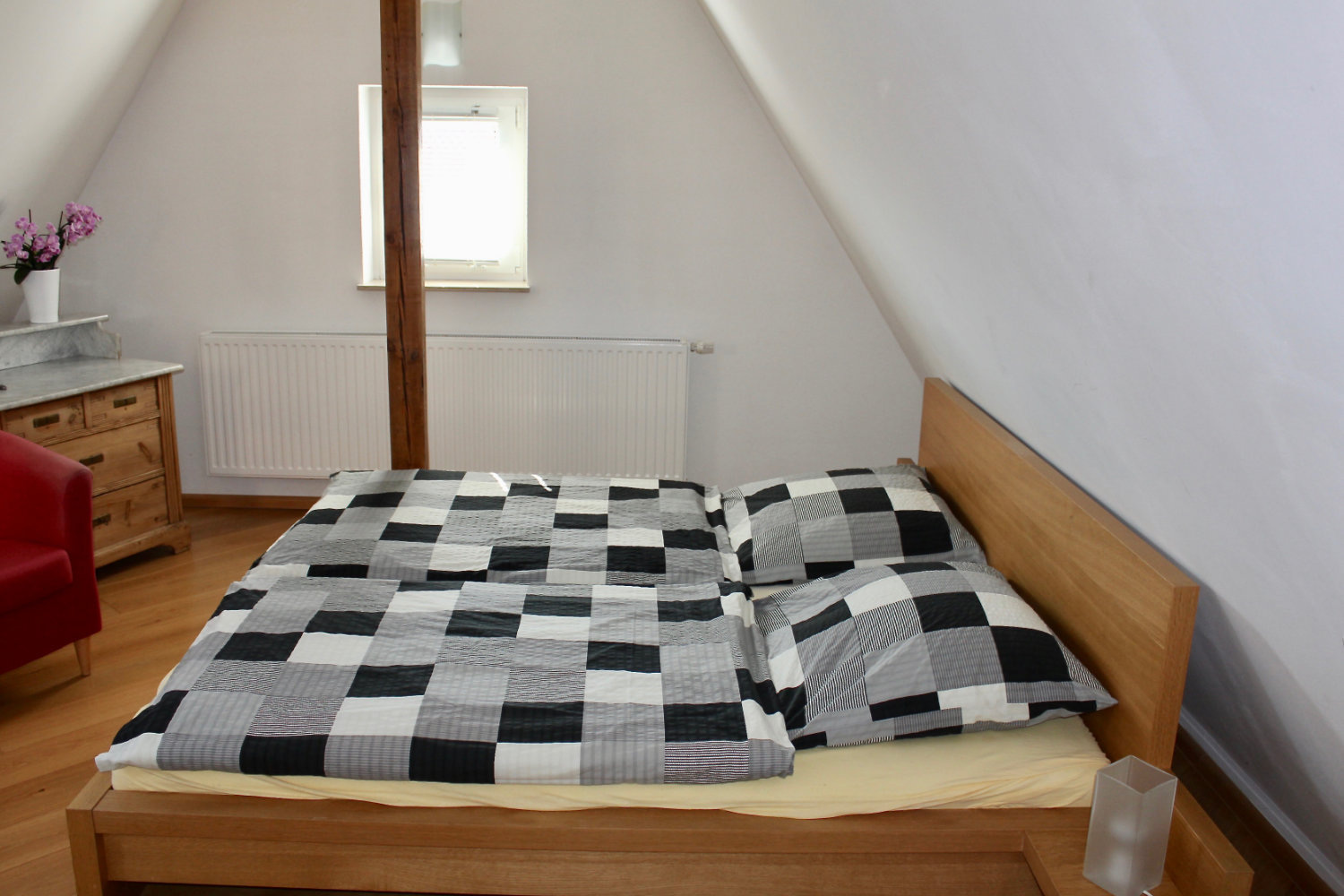 1-Raum-Appartement – Schlafbereich